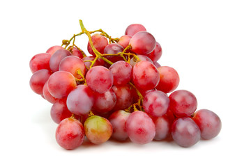 bunch of grapes isolated on white background