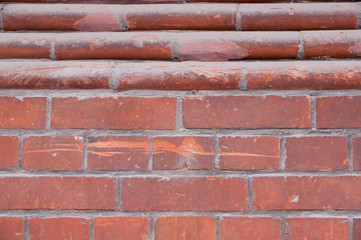 Fassade aus Backsteinen