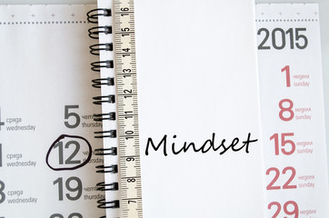 Mindset text concept