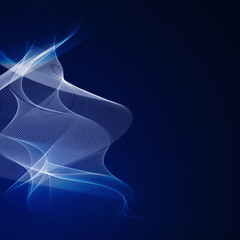 Blue smooth twist light lines background. EPS 8 vector file included