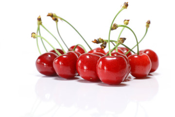 Japanese perfect ripe cherry in white #3