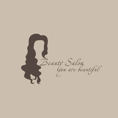 Beauty salon logo
Logo beauty with the girl with long hair and the inscription
