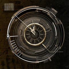 Naklejka premium It's time, 3D illustration