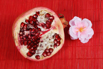 slice of pomegranate