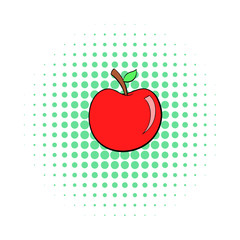 Apple icon, pop-art style