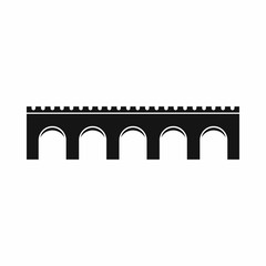 Bridge icon, simple style