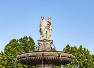 Fototapeta premium The Fontaine de la Rotonde fountain