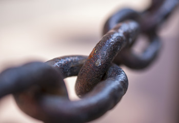 Close - up iron Chain 