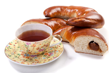 Tea with baking