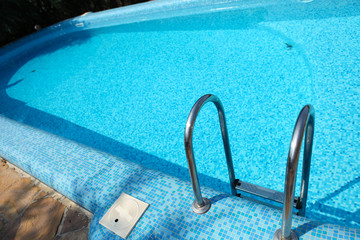blue swimming pool