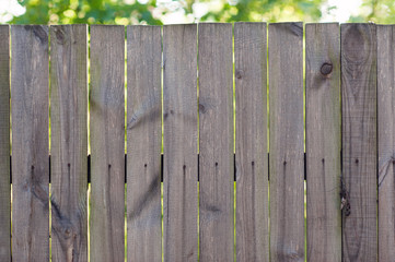 Fototapeta premium Close up of natural gray wooden fence panels