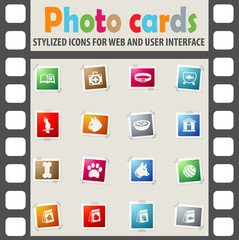 goods for pets icon set