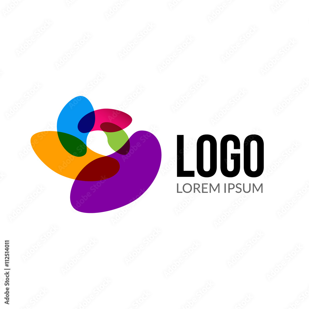 Poster vector abstract logo template layout. abstract colorful creative sign or icon. design element.