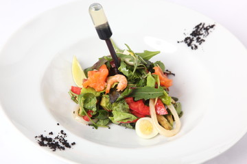 Salad with seafood
