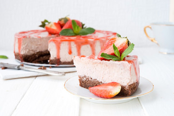 Strawberry cheesecake
