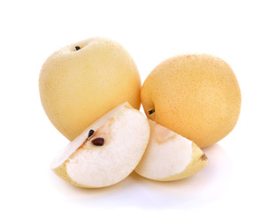 asian-pear fruit on white background
