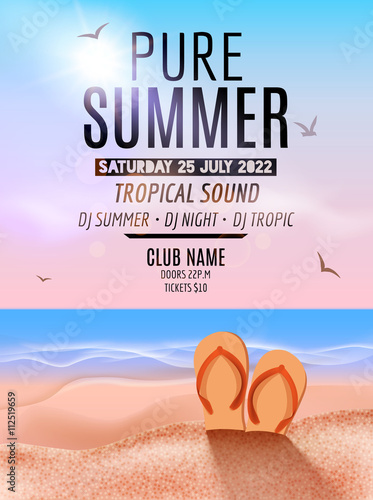 Tropic Summer Beach Party Tropic Summer Vacation And Travel Tropical Poster Colorful Background Island Tropic Summer Beach Party Tropic Summer Vacation And Travel Tropical Poster Colorful Background Island