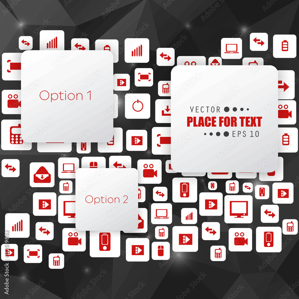 Fototapete abstract creative concept vector empty speech bubbles. for web and mobile applications isolated on b