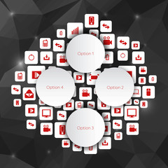 Abstract Creative concept vector empty speech bubbles. For web and mobile applications isolated on background, illustration template design, presentation, business infographic and social media icon