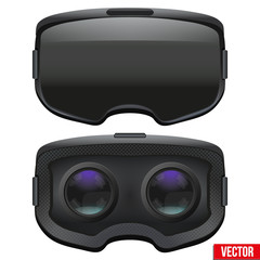 Naklejka premium Original stereoscopic 3d VR headset inside