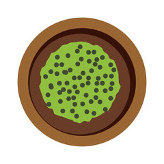Pease pudding vector illustration.