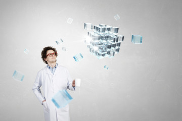 Doctor with mug in hand