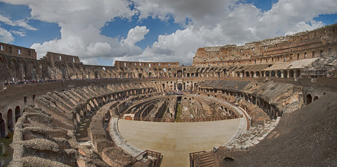 Interior of the Colosseum, Rome - Italy