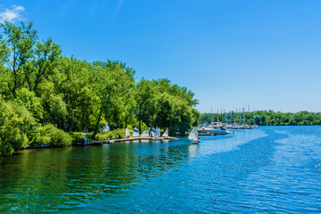 The beautiful Toronto Islands. Toronto, Ontario, Canada.