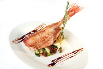 sea bass in spices