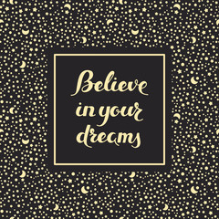 vector space hand drawn text background with motivation phrase