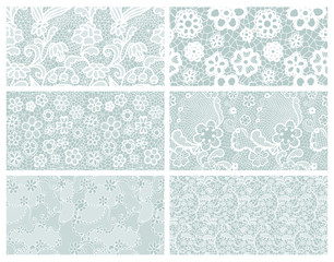 Set of lacy patterns.