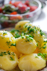 Potatoes with butter and dill