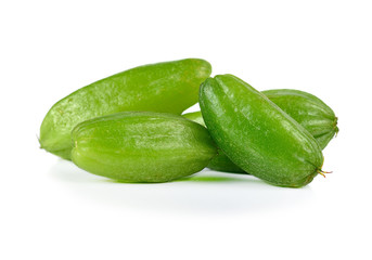 Bilimbi fruits isolated on a white background.