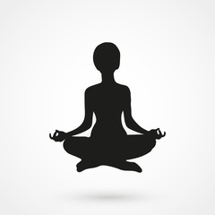 yoga silhouette