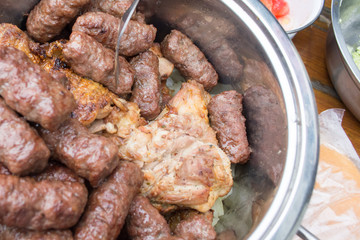 Pot of meat