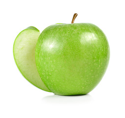 Green apple isolated on white background