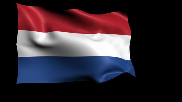 オランダ国旗ループ(アルファチャンネル付き)