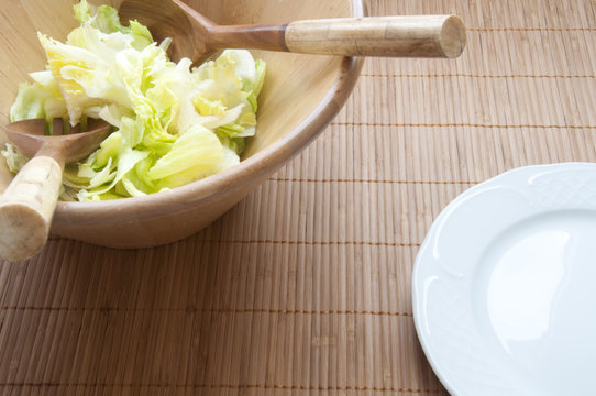 Healthy lettuce salad