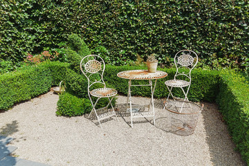 Beautiful garden idea in model gardens Appeltern, The Netherlands - 112531489