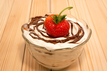 Vanilla, Chocolate and strawberry