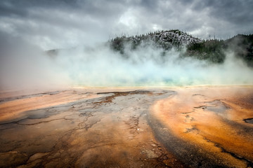 Grand Prismatic Spring in Yellowstone