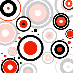 Fototapeta premium Abstract colorful background with circles, geometric shapes