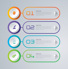 Infographic design template and marketing icons.