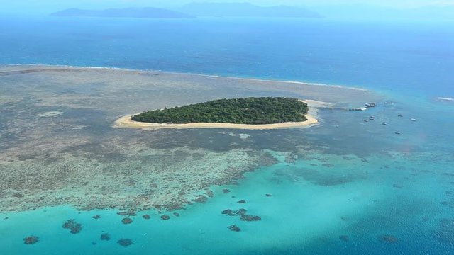 Aerial view of Green Island Queensland Australia