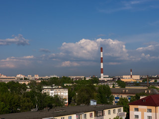 Obraz premium The Factory chimneys.