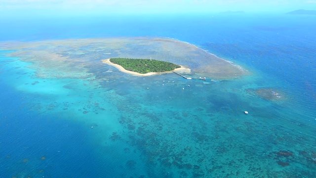Aerial view of Green Island Queensland Australia
