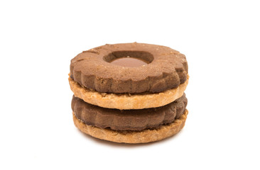 sandwich biscuits with chocolate filling