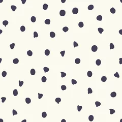 Fotobehang Polka dot Chocolate chip polka dots vector naadloze patroon