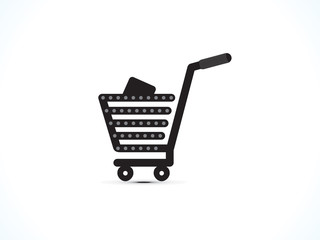 abstract artistic cart icon