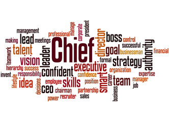 Chief, word cloud concept 8